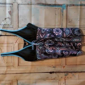 Swim Top Paisley Print Size 2X
